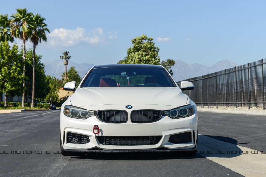 BMW F32 4 Series M Sport V3 Carbon Fiber Front Lip - JL Motoring