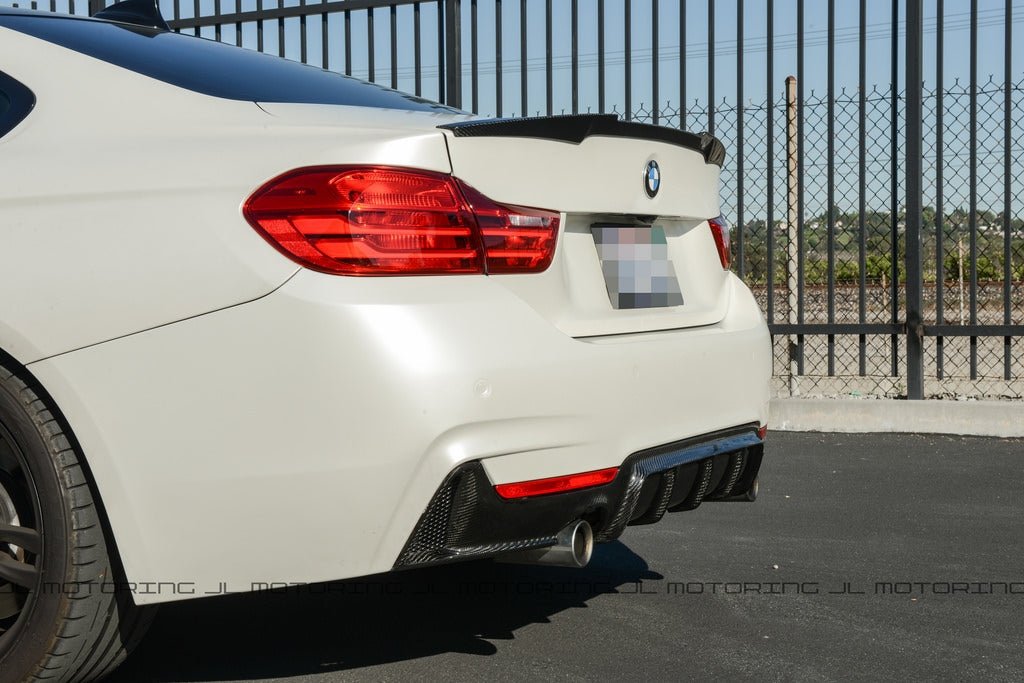 BMW F32 4 Series M Style Carbon Fiber Trunk Spoiler - JL Motoring