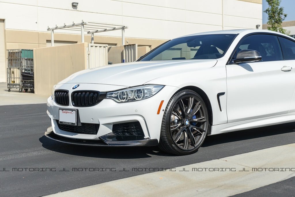 BMW F32 F33 F36 4 Series 428 430 435 440 Carbon Fiber Mirror Covers - JL Motoring