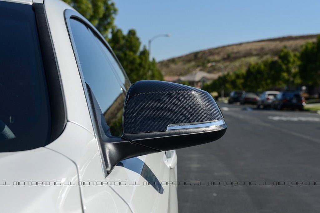 BMW F32 F33 F36 4 Series 428 430 435 440 Carbon Fiber Mirror Covers - JL Motoring