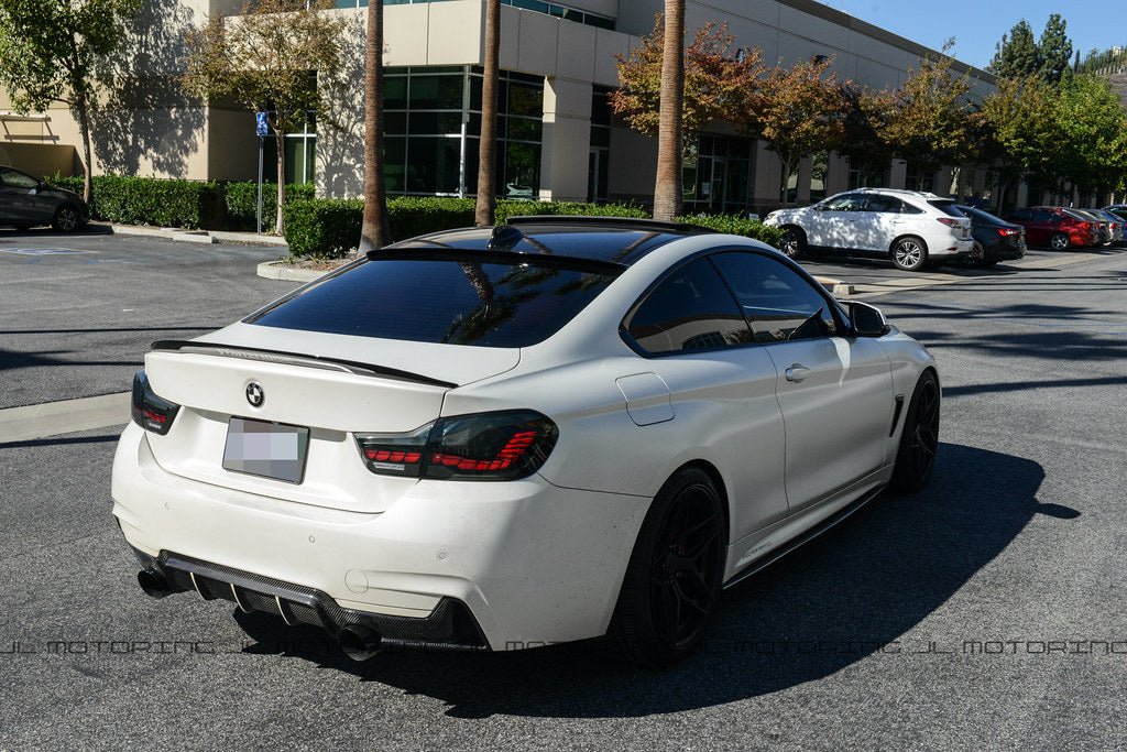 BMW F32 F33 F36 Carbon Fiber Side Skirts - JL Motoring