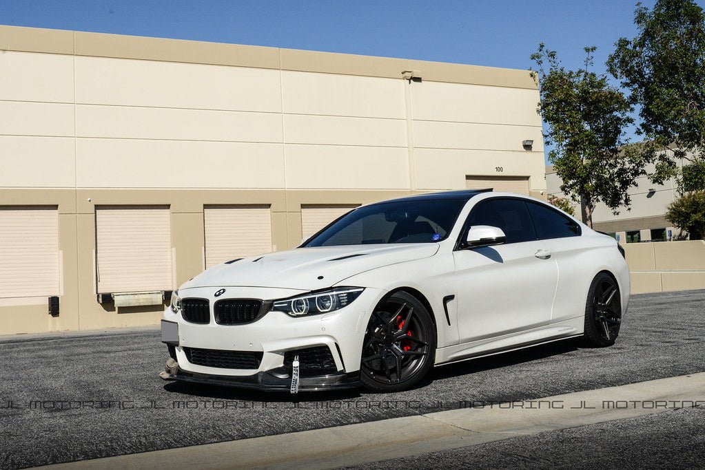 BMW F32 F33 F36 Carbon Fiber Side Skirts - JL Motoring