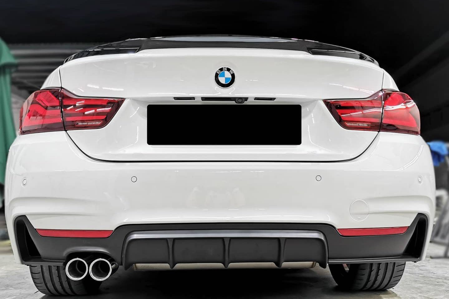 BMW F32 F33 F36 M Sport Performance Rear Diffuser - JL Motoring