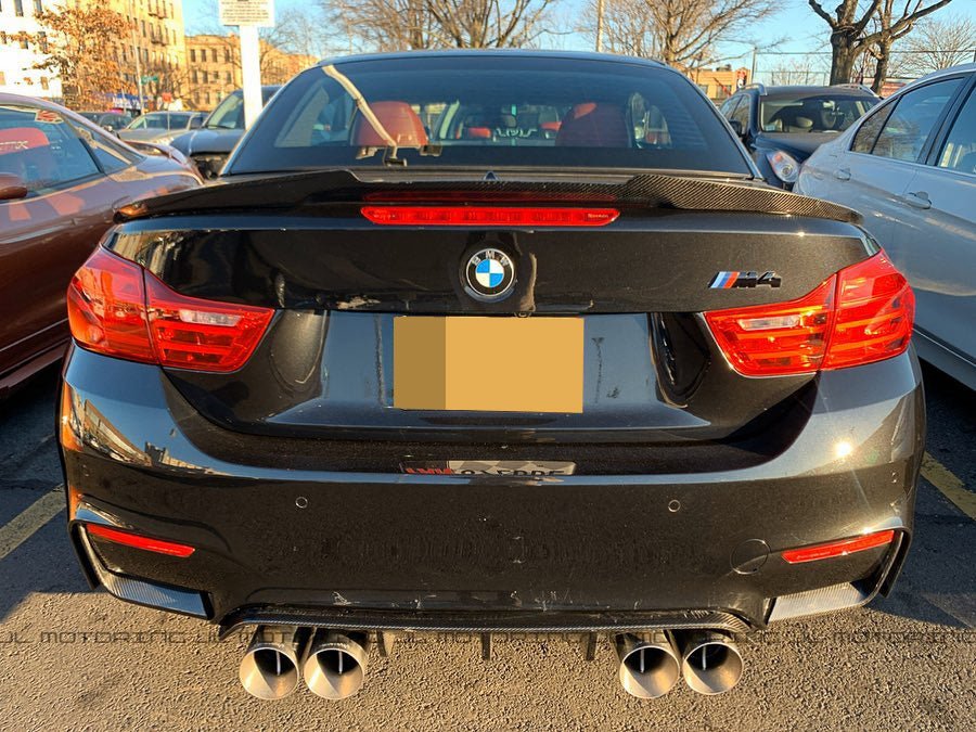 BMW F33 F83 M4 Convertible M Style Carbon Fiber Trunk Spoiler - JL Motoring