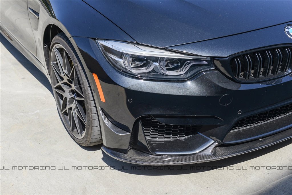 BMW F80 F82 F83 M3 M4 Carbon Fiber Front Canards - JL Motoring