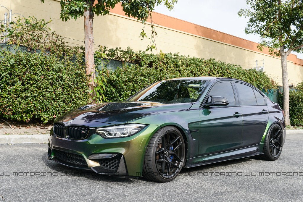 BMW F80 F82 F83 M3 M4 Carbon Fiber Front Splitters - JL Motoring