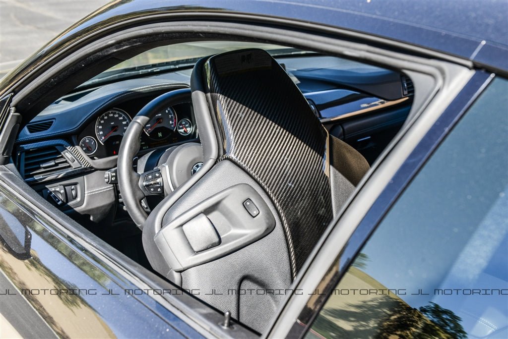 BMW F80 F82 F83 M3 M4 Carbon Fiber Seat Shells - JL Motoring