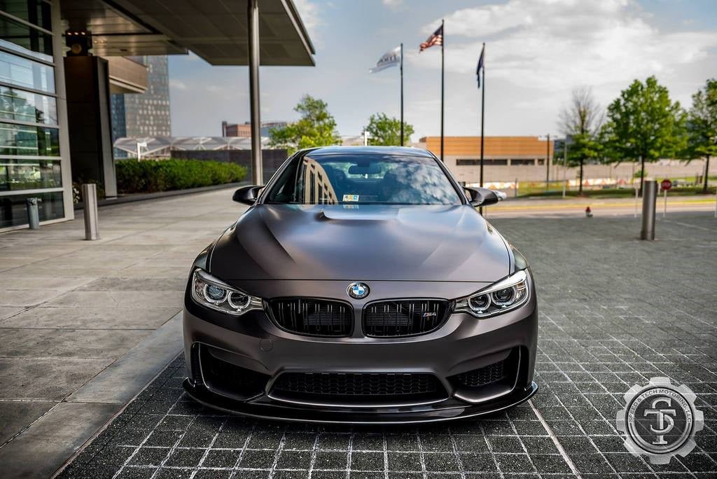 BMW F80 F82 F83 M3 M4 V3 Carbon Fiber Front Lip - JL Motoring