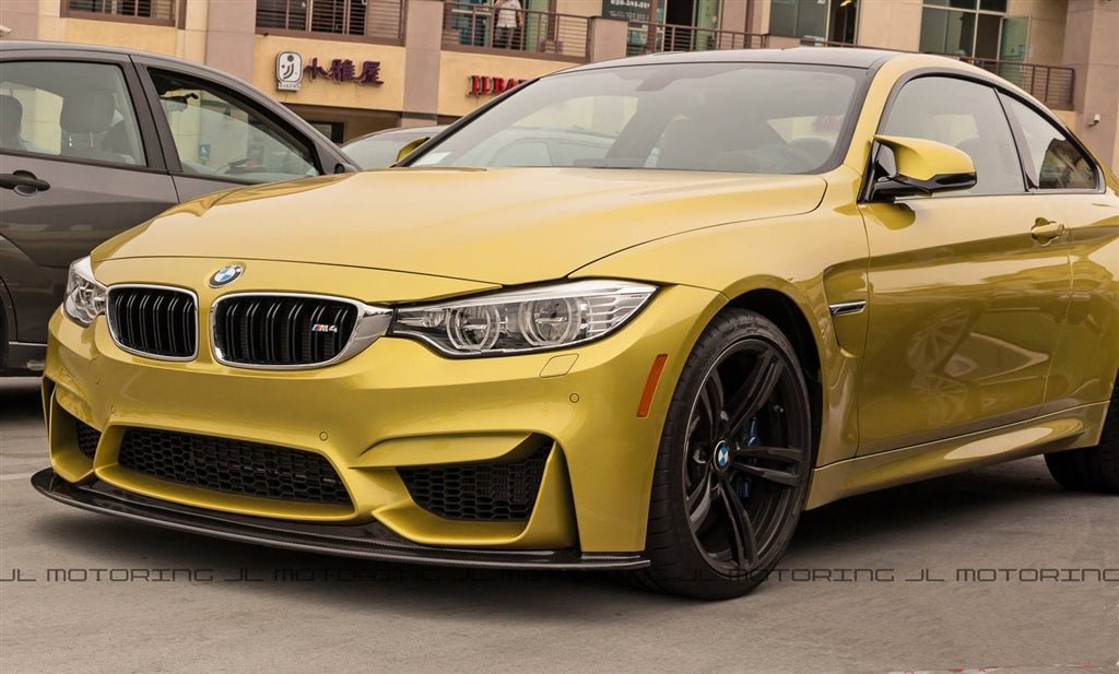 BMW F80 F82 F83 M3 M4 V3 Carbon Fiber Front Lip - JL Motoring