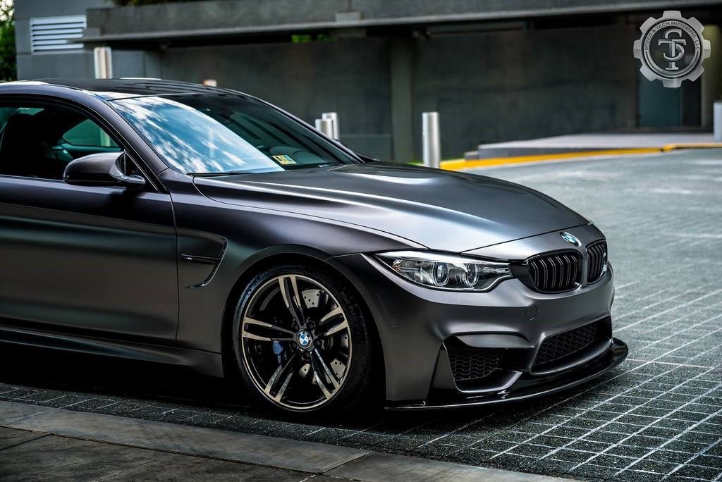 BMW F80 F82 F83 M3 M4 V3 Carbon Fiber Front Lip - JL Motoring
