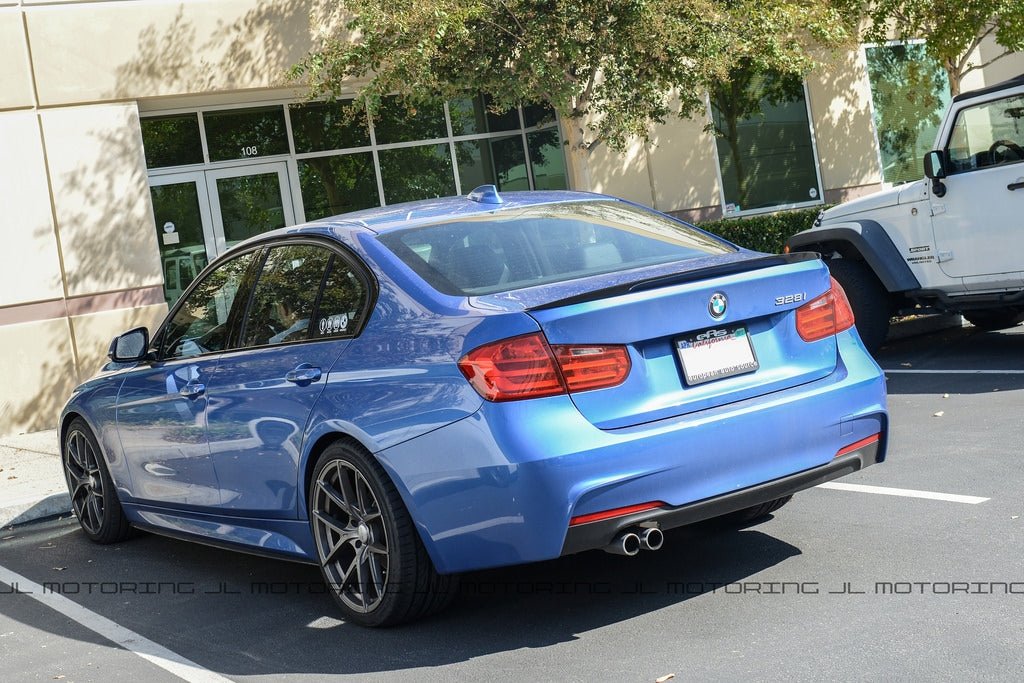 BMW F80 M3 F30 3 Series Performance Style Carbon Fiber Trunk Spoiler - JL Motoring