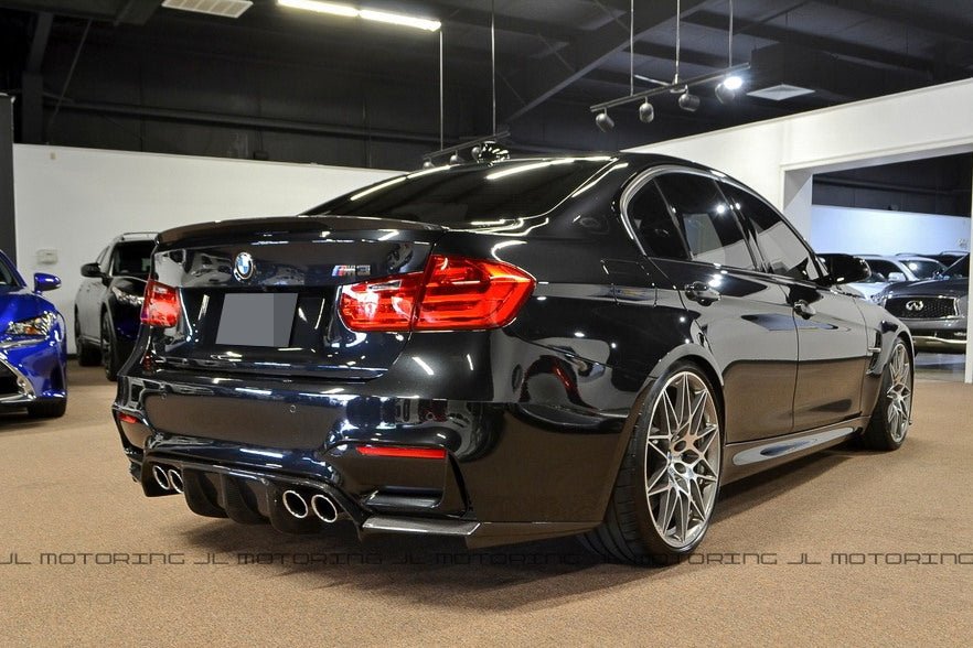 BMW F80 M3 F30 3 Series Performance Style Carbon Fiber Trunk Spoiler - JL Motoring