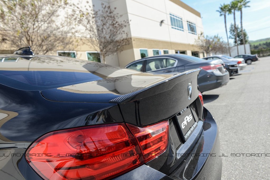 BMW F82 M4 Coupe Performance Style Carbon Fiber Trunk Spoiler - JL Motoring