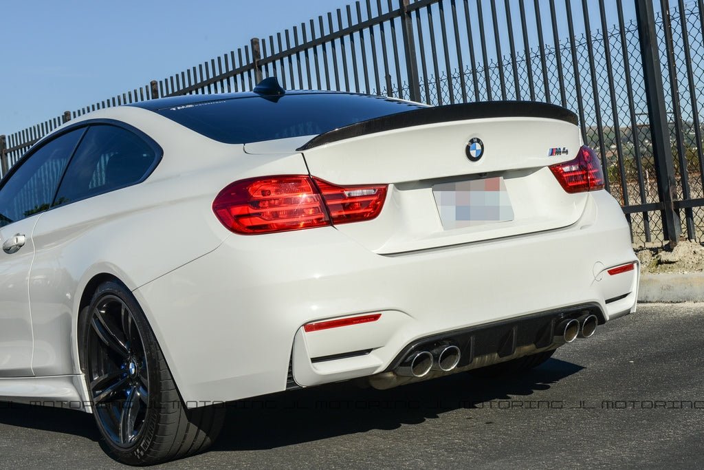 BMW F82 M4 Coupe V2 Carbon Fiber Trunk Spoiler - JL Motoring