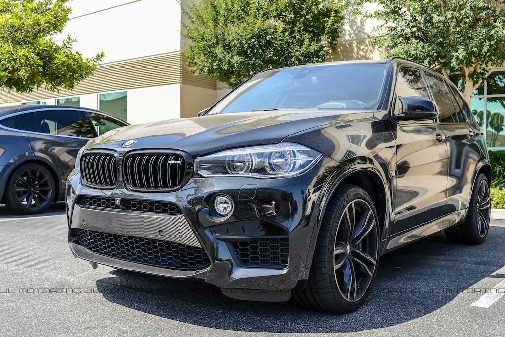 BMW F85 X5 M F86 X6 M Carbon Fiber Front Bumper Trim - JL Motoring