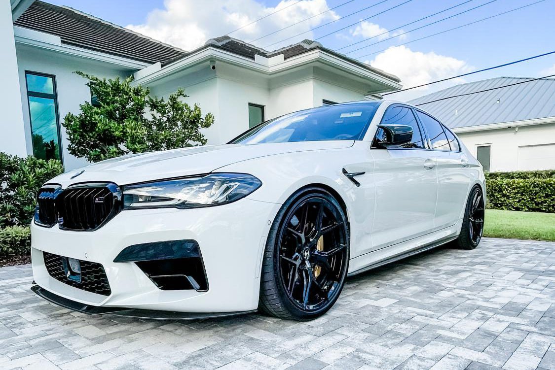 BMW F90 LCI M5 Carbon Fiber Front Splitters - JL Motoring