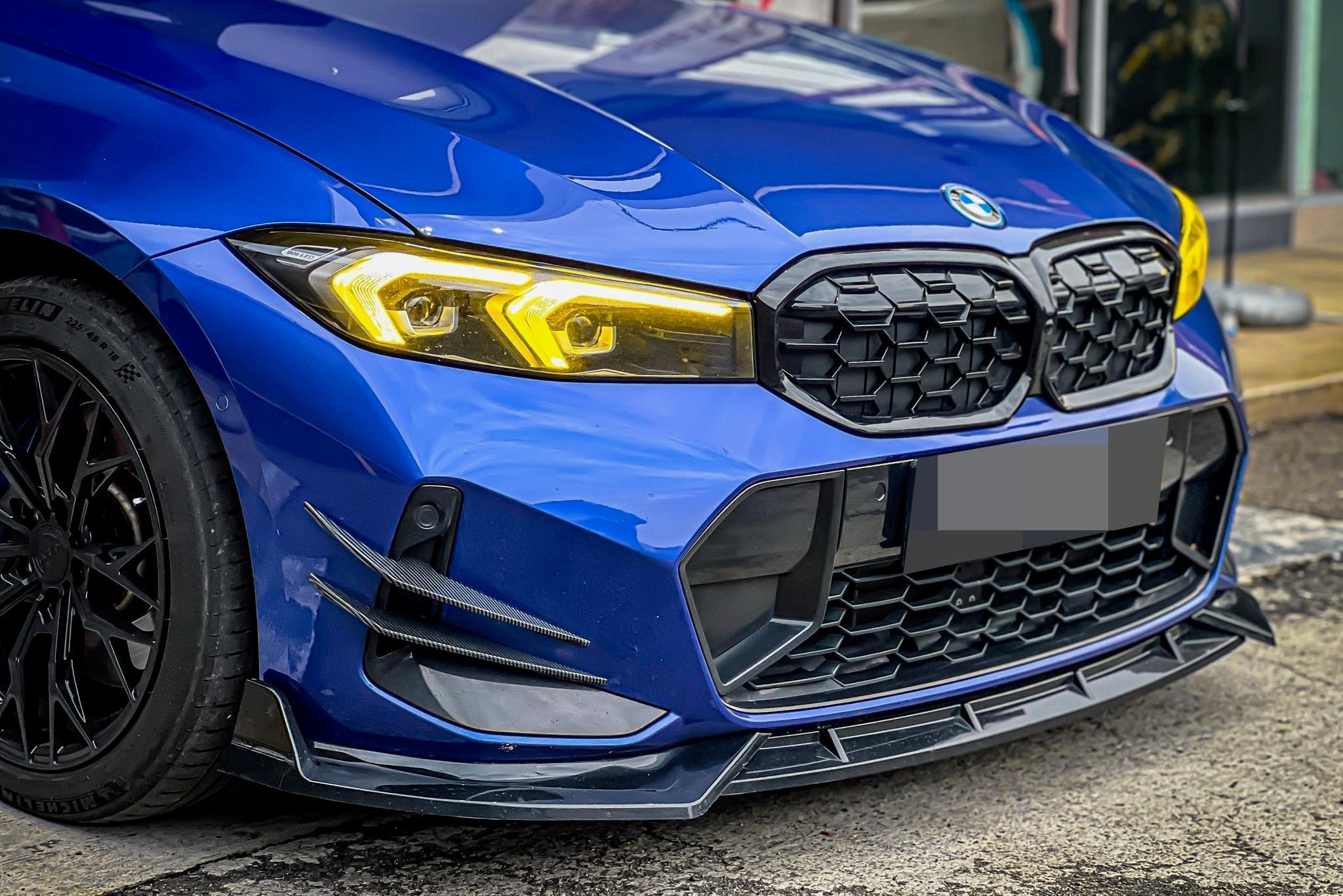 BMW G20 G21 Facelift LCI 3 Series M Sport Front Splitters - JL Motoring