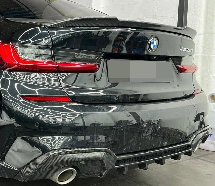 BMW G80 M3 G20 3 Series CS Carbon Fiber Trunk Spoiler - JL Motoring