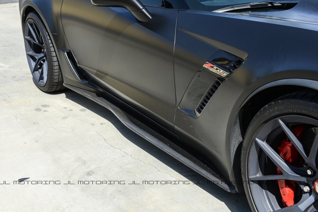 Chevrolet C7 Corvette Stage 2 Carbon Fiber Side Skirts - JL Motoring