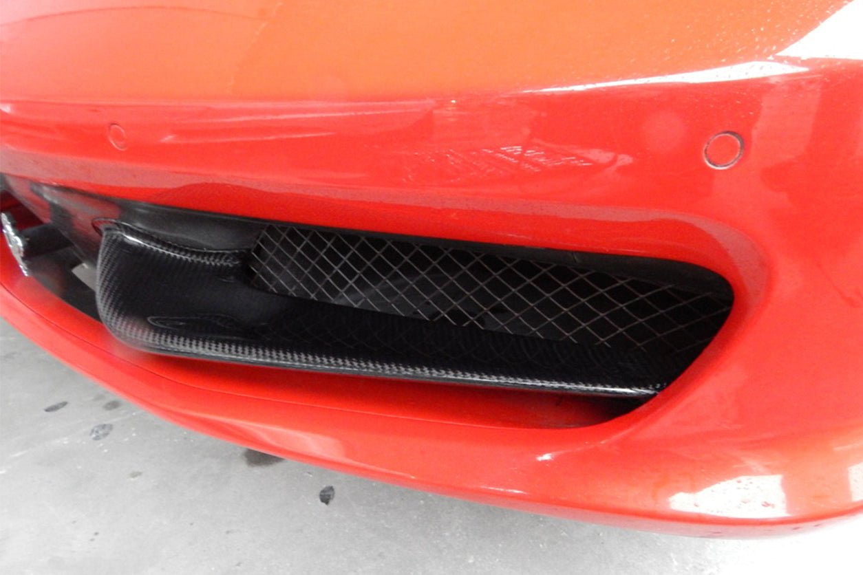 Ferrari 458 Italia Carbon Fiber Front Splitters - JL Motoring