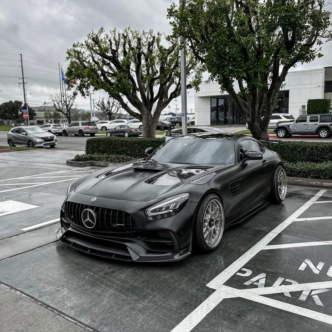 Mercedes AMG GT GTS GTC C190 Carbon Fiber Front Lip - JL Motoring
