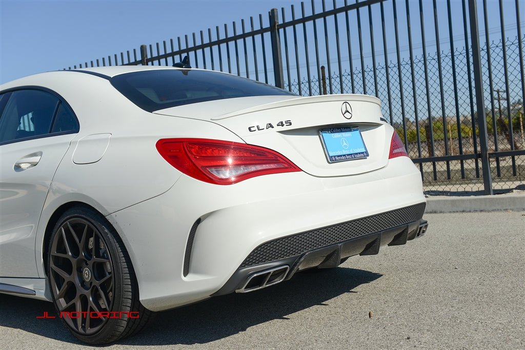 Mercedes Benz C117 CLA 45 AMG Carbon Fiber Rear Diffuser - JL Motoring