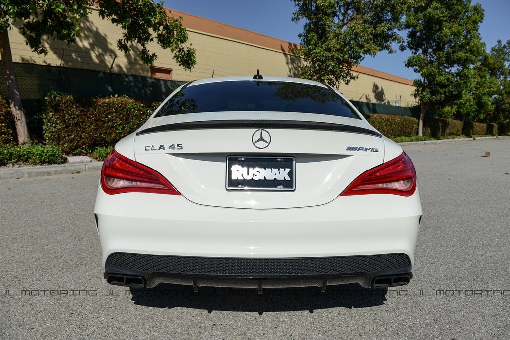 Mercedes Benz C117 CLA Class Carbon Fiber Trunk Spoiler - JL Motoring