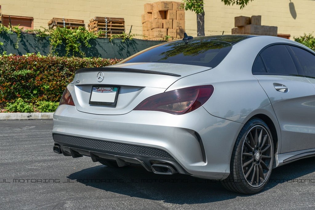 Mercedes Benz C117 CLA Class Carbon Fiber Trunk Spoiler - JL Motoring