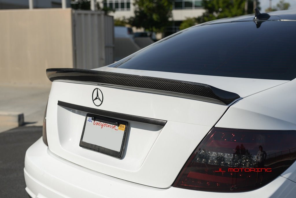 Mercedes Benz W204 C Coupe DTM Style Carbon Fiber Trunk Spoiler - JL Motoring