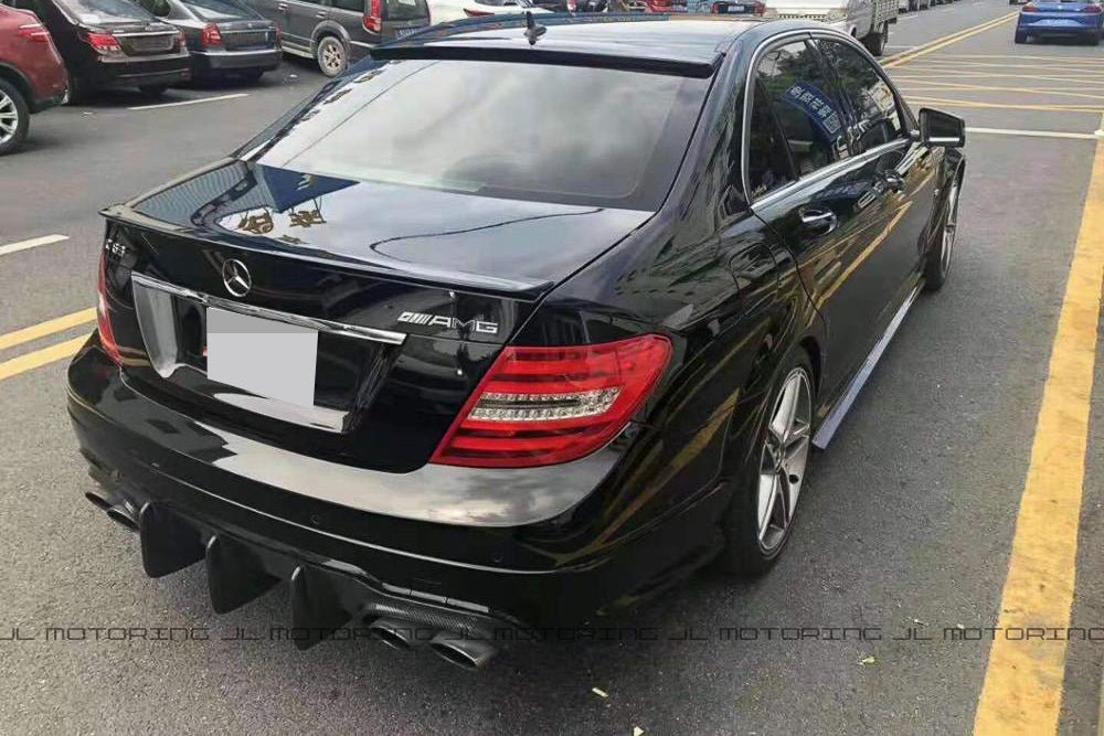 Mercedes Benz W204 C63 AMG Carbon Fiber Side Skirts - JL Motoring