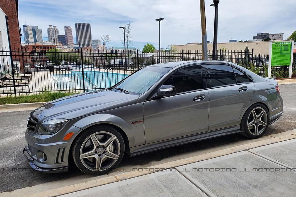 Mercedes Benz W204 C63 AMG Carbon Fiber Side Skirts - JL Motoring