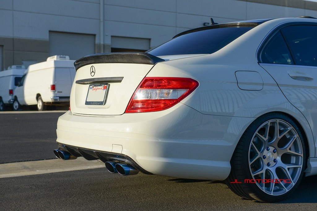 Mercedes Benz W204 C63 Carbon Fiber Rear Diffuser - JL Motoring