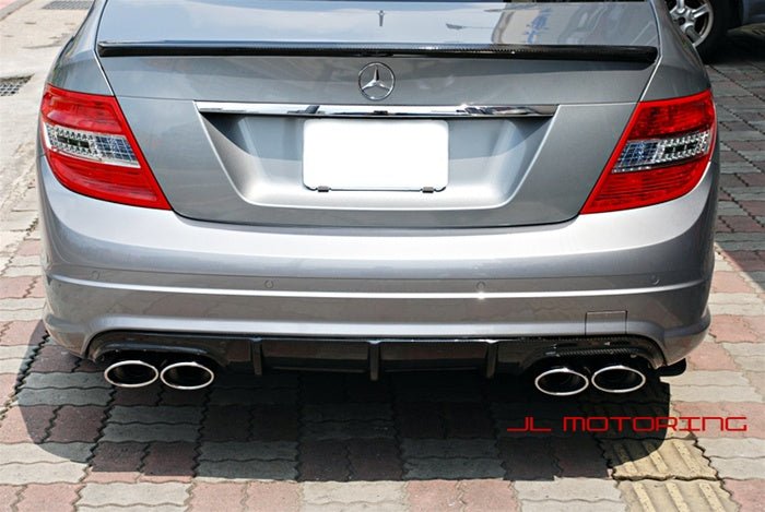 Mercedes Benz W204 C63 Carbon Fiber Rear Diffuser - JL Motoring