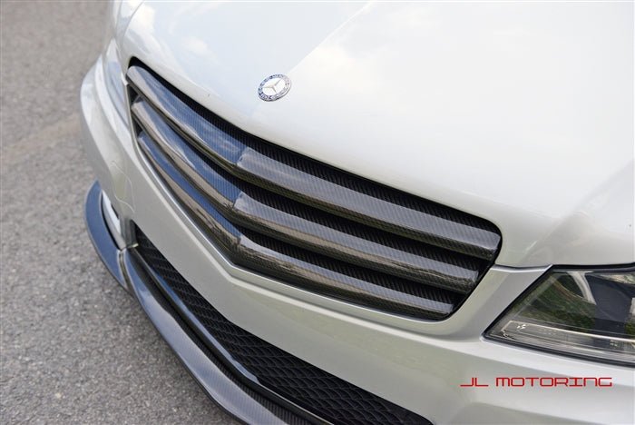 Mercedes Benz W204 Carbon Fiber Front Grille - JL Motoring