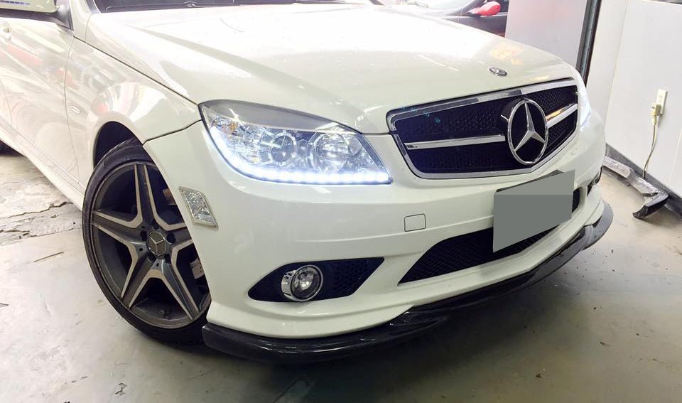 Mercedes Benz W204 Carbon Fiber Front Lip - JL Motoring