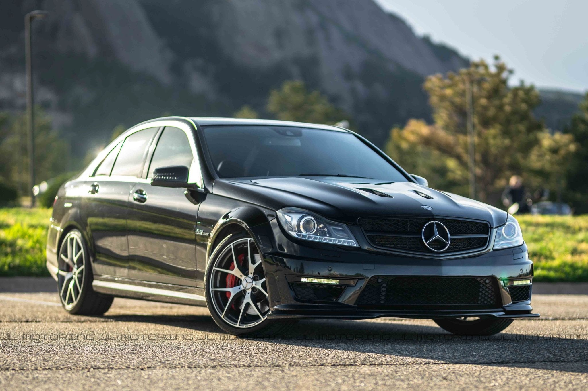 Mercedes Benz W204 LCI C63 AMG Carbon Fiber Front Lip - JL Motoring