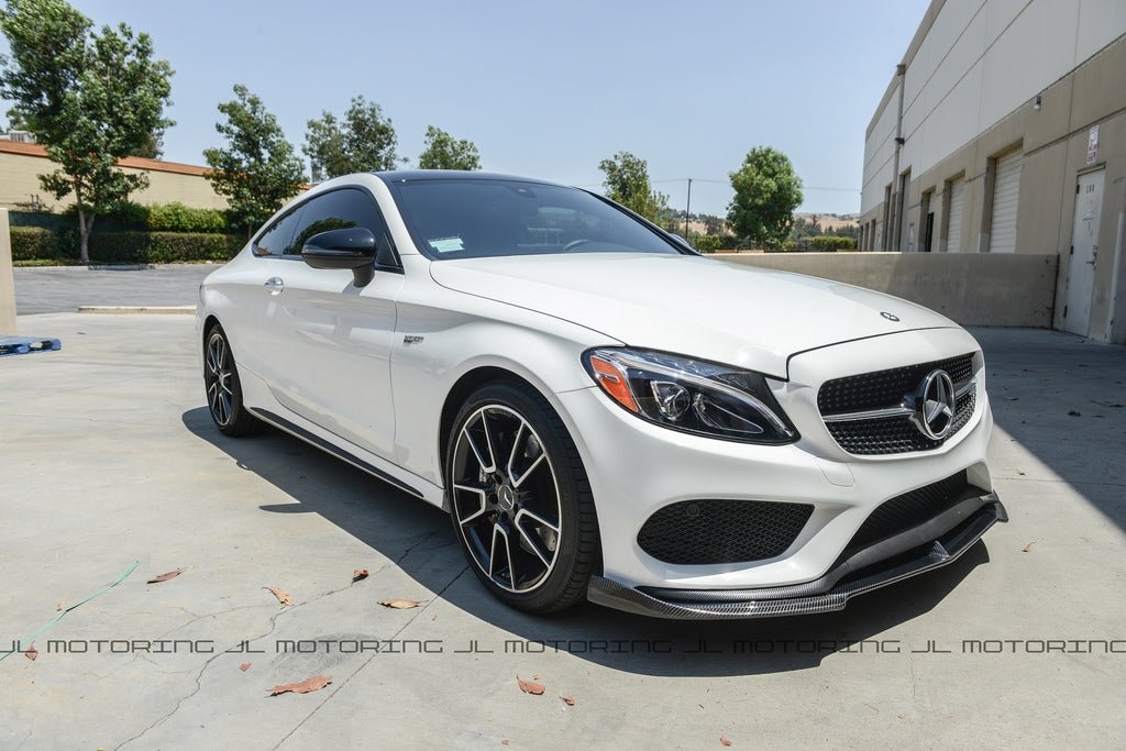 Mercedes Benz W205 C300 C450 AMG C43 Carbon Fiber Front Lip - JL Motoring