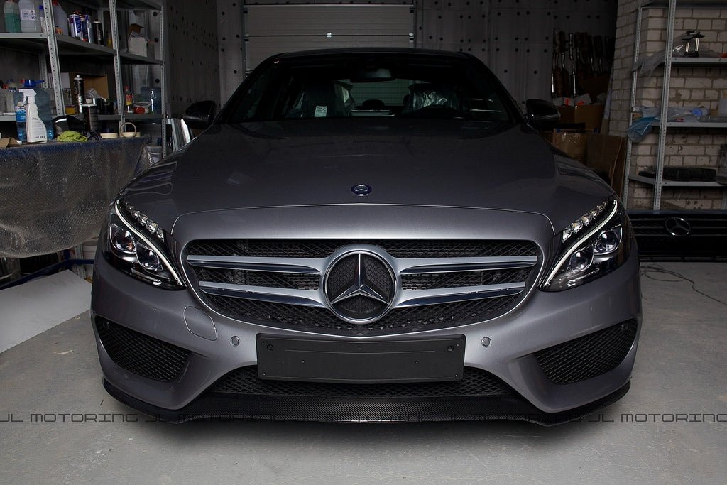 Mercedes Benz W205 C300 C450 AMG C43 Carbon Fiber Front Lip - JL Motoring