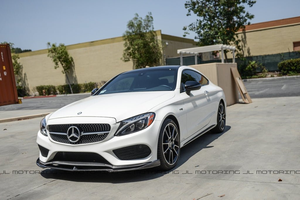 Mercedes Benz W205 C300 C450 AMG C43 Carbon Fiber Front Lip - JL Motoring
