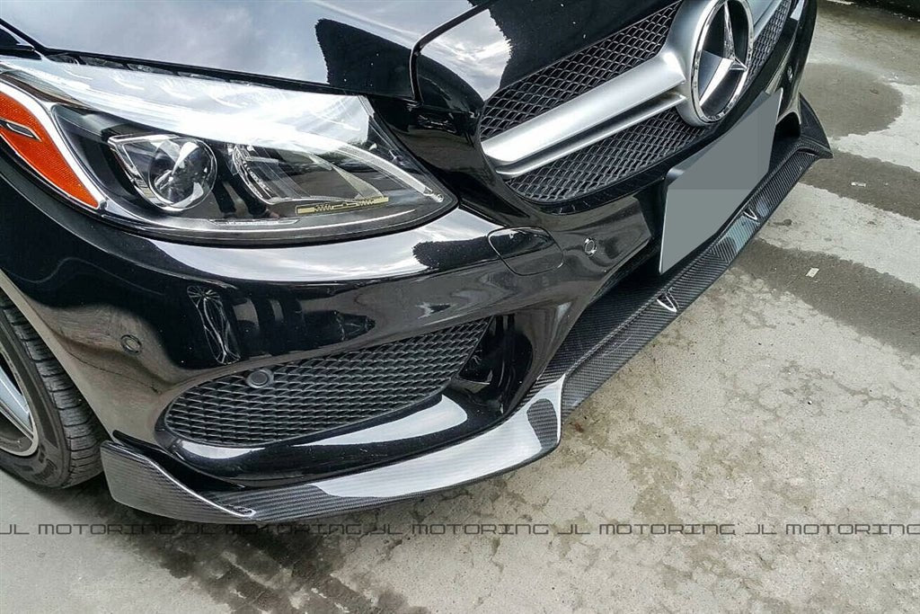 Mercedes Benz W205 C300 C450 AMG C43 Carbon Fiber Front Lip - JL Motoring