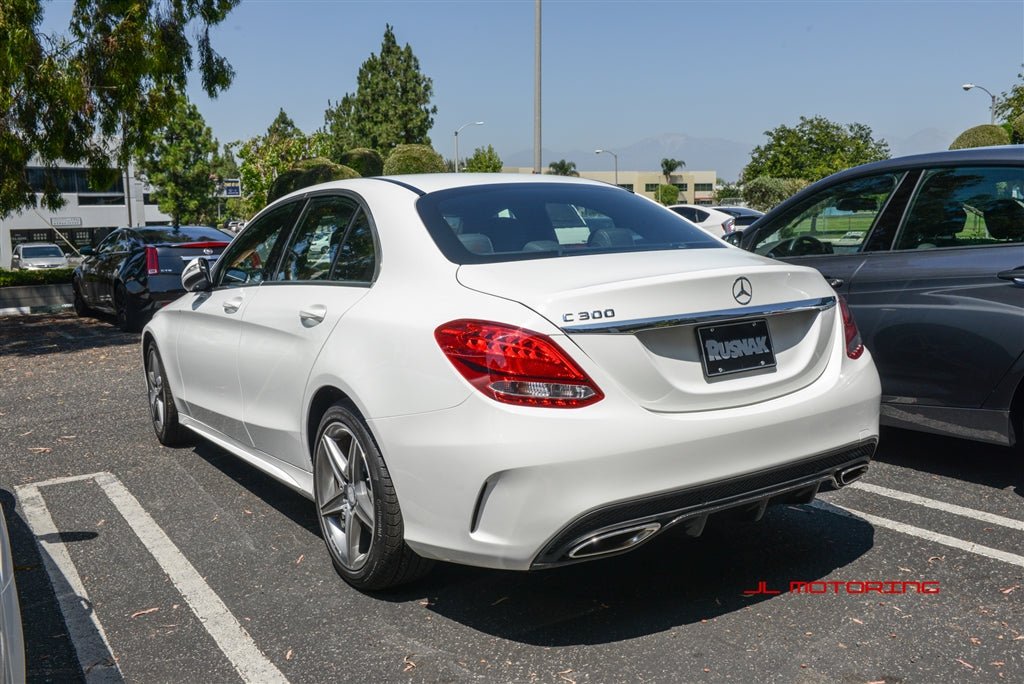 Mercedes Benz W205 C63 C300 C350 Sport Carbon Fiber Rear Diffuser - JL Motoring