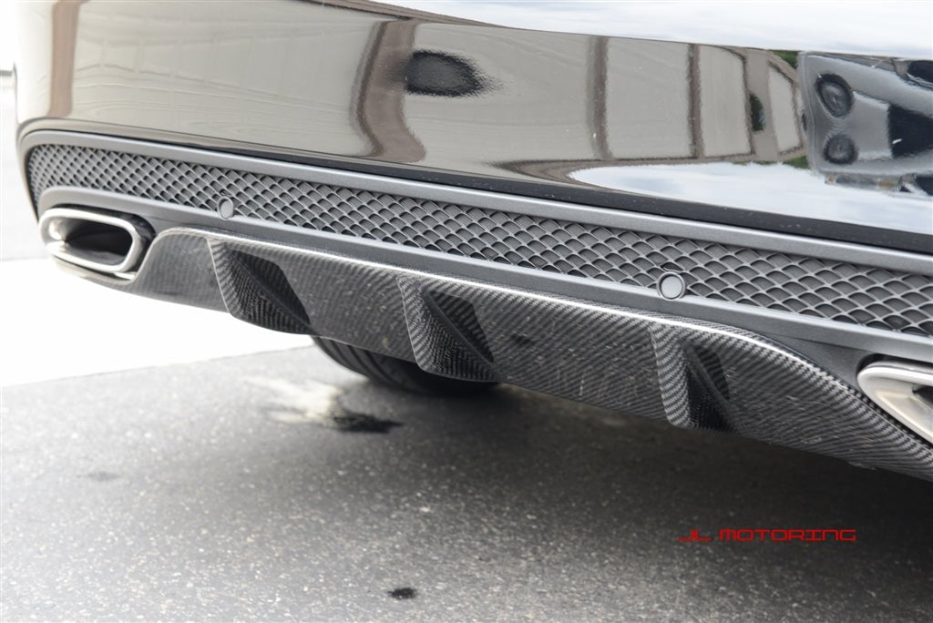 Mercedes Benz W205 C63 C300 C350 Sport Carbon Fiber Rear Diffuser - JL Motoring