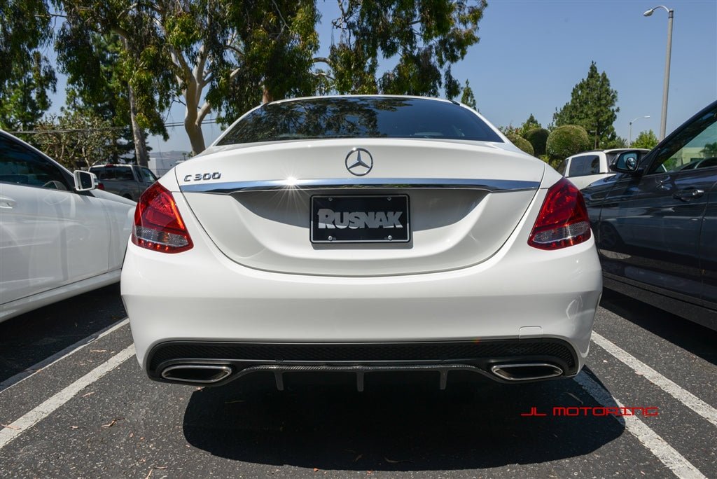 Mercedes Benz W205 C63 C300 C350 Sport Carbon Fiber Rear Diffuser - JL Motoring
