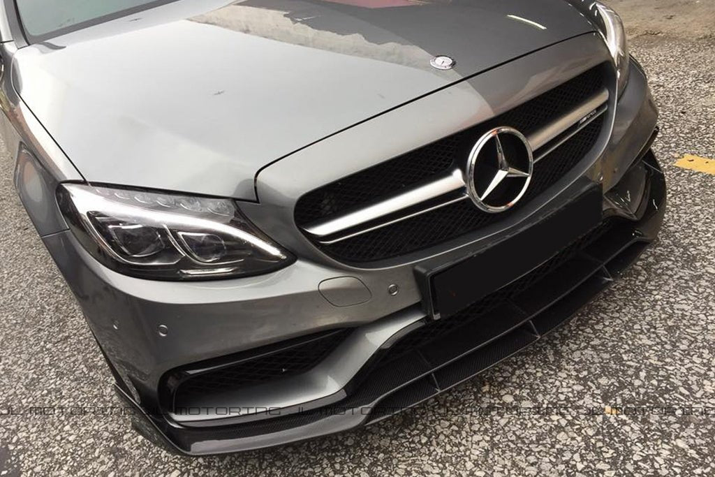 Mercedes Benz W205 C63 C63S AMG Carbon Fiber Front Lip - JL Motoring
