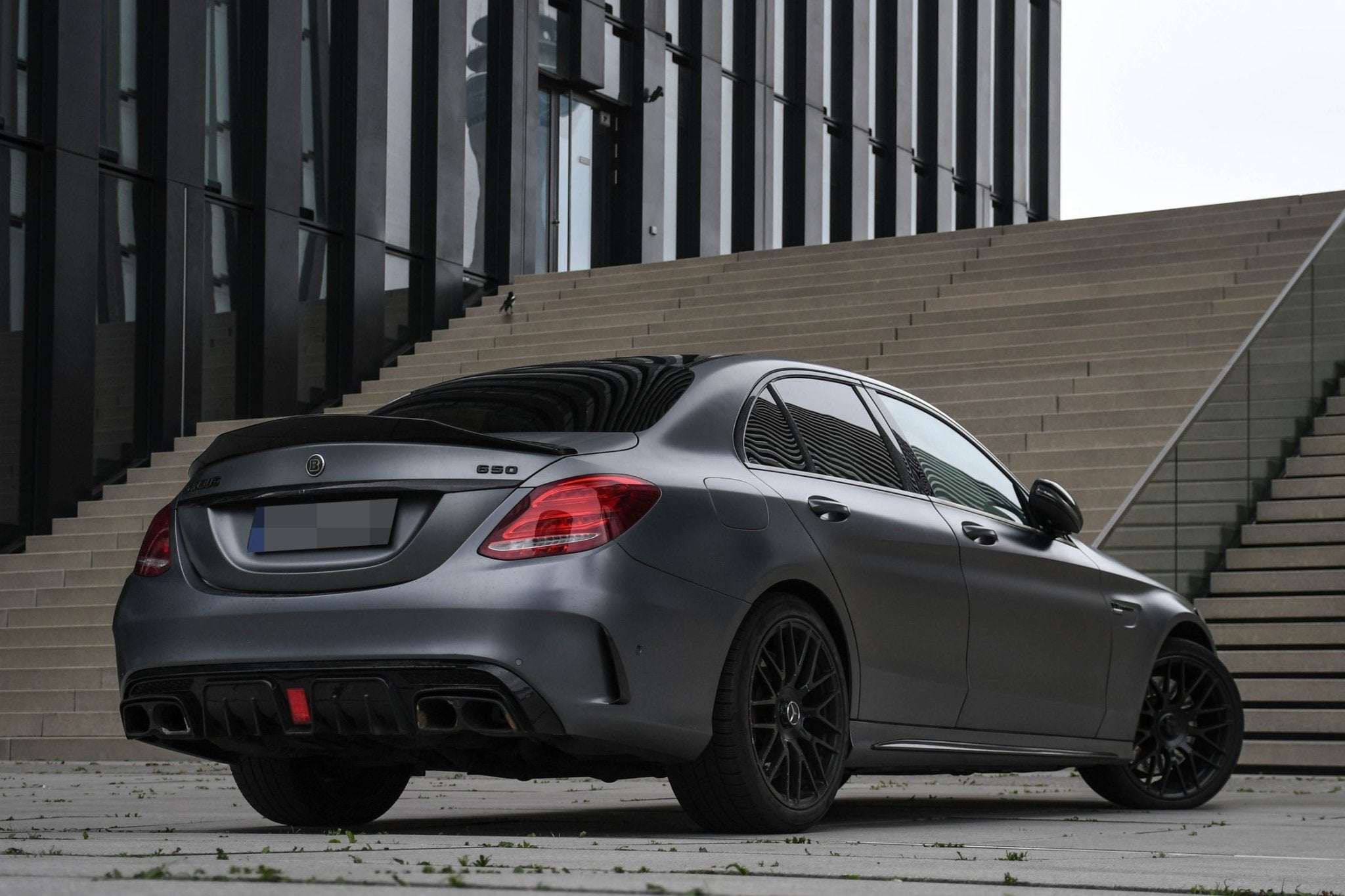 Mercedes Benz W205 C63 C63S AMG Carbon Fiber Rear Diffuser - JL Motoring