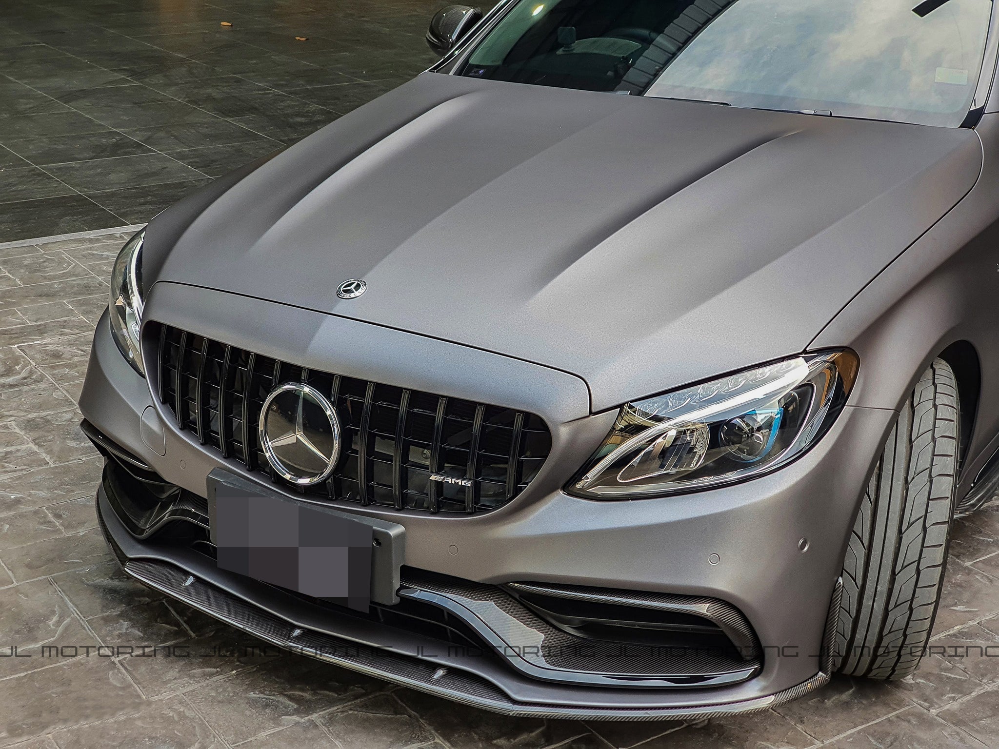 Mercedes Benz W205 C63 C63S AMG Coupe Convertible Edition 1 Carbon Fiber Front Lip - JL Motoring