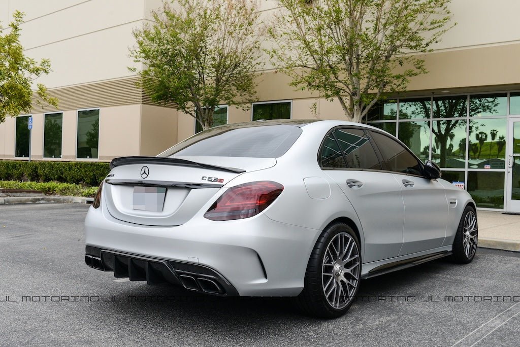 Mercedes Benz W205 C63 C63S AMG DTM Carbon Fiber Rear Diffuser - JL Motoring