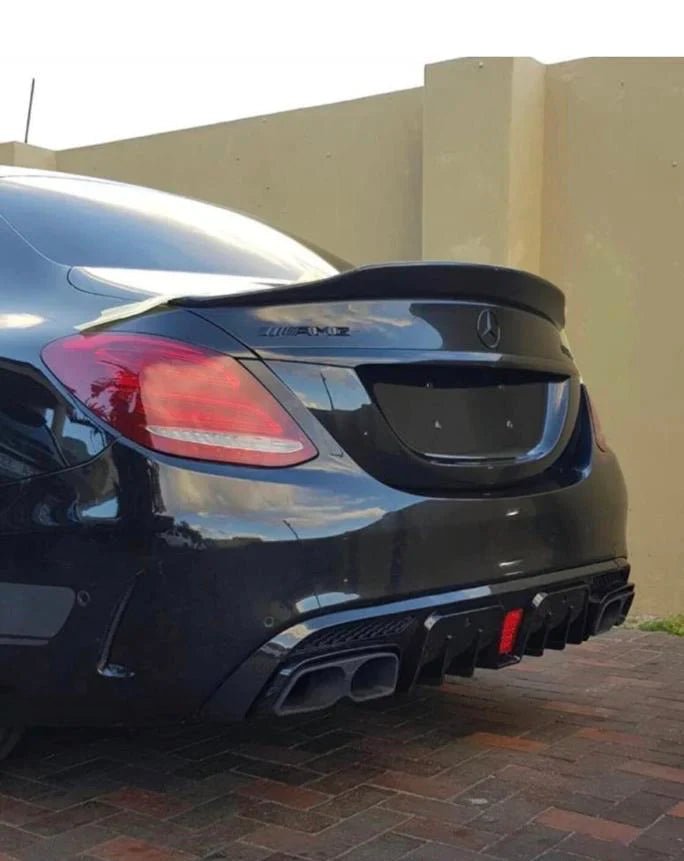 Mercedes Benz W205 C63 C63S LED Rear Diffuser - JL Motoring