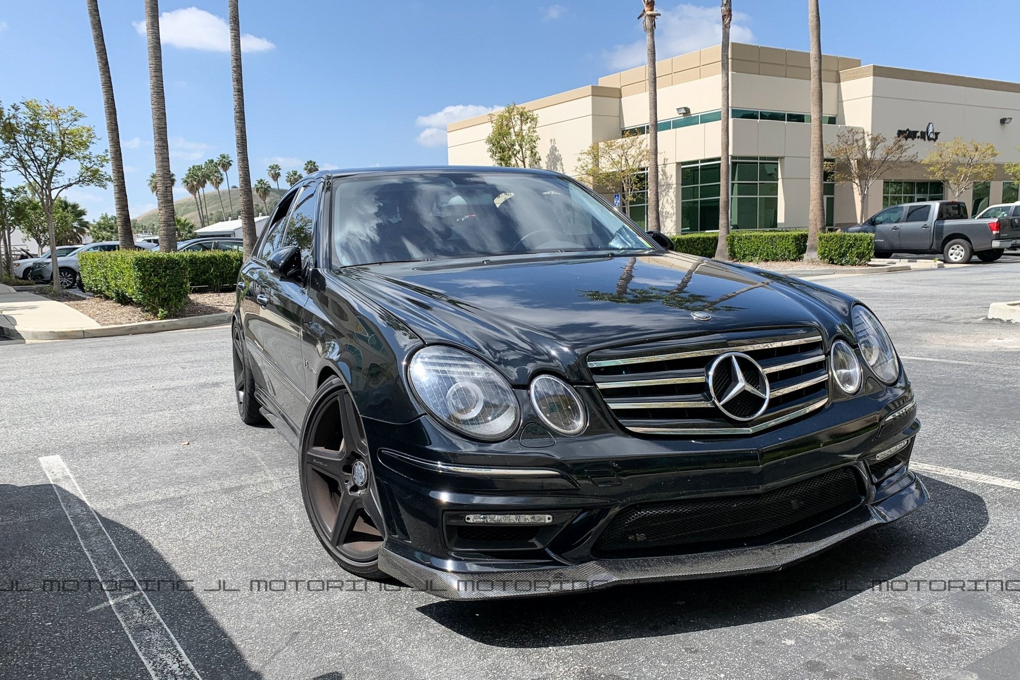 Mercedes Benz W211 E63 AMG Carbon Fiber Front Lip - JL Motoring