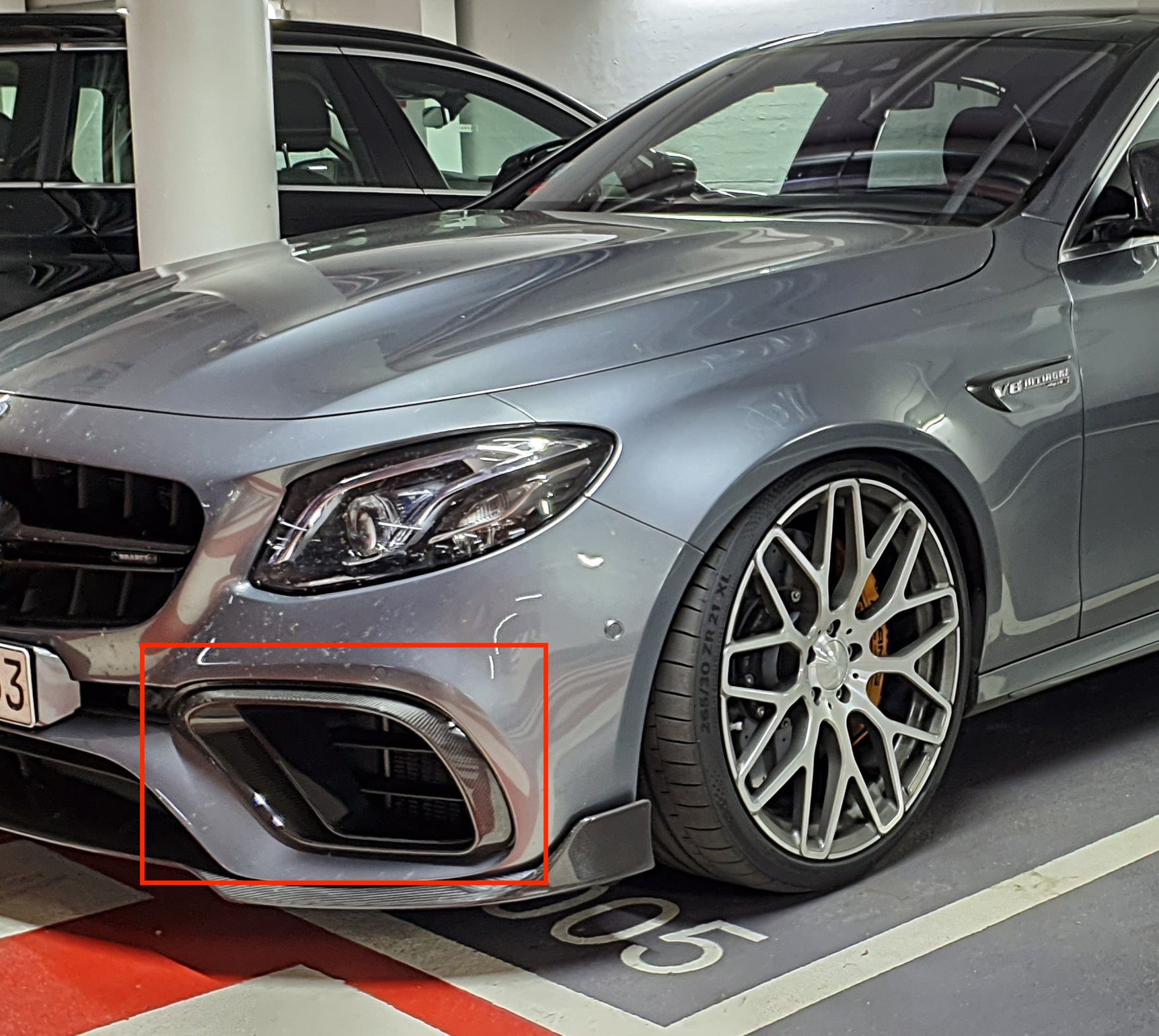 Mercedes Benz W213 E63S AMG Carbon Fiber Front Bumper Covers - JL